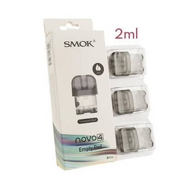 SMOK Novo 4 Cartridge 2ml Transparent Black 3PCS/Pack