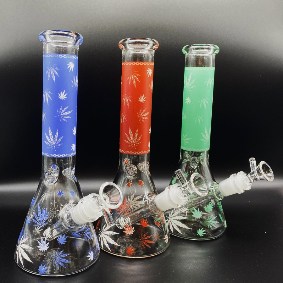 【in-store only】Glass Water Pipe 1048 Glow in the Dark H26cm