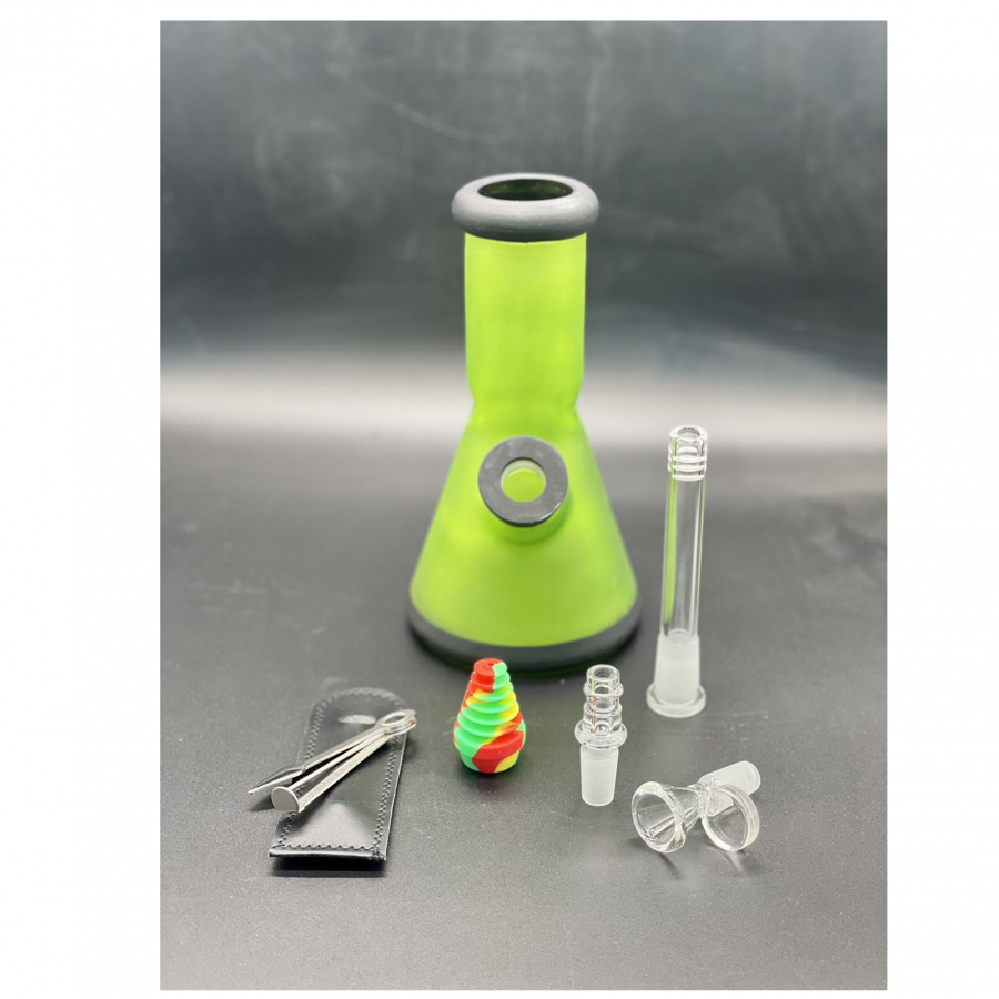 【in-store only】Thick Glass Multi Functional Water Pipe LOQ0033 H20cm